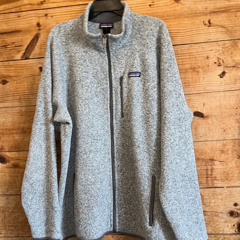 Patagonia Heather Gray Full Zip Better Sweater Fleece Sweatshirt